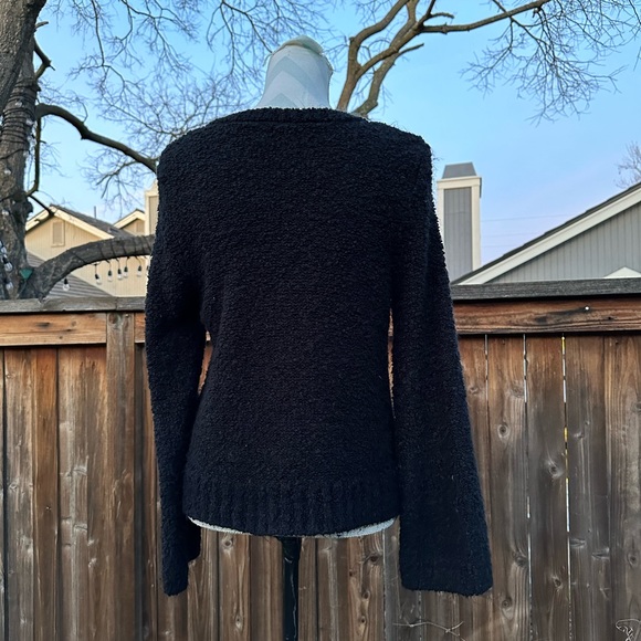 INC Black Boucle Knit Sweater - Picture 6 of 9